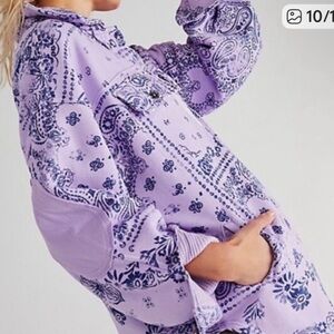 We The Free by Free People “West Coast” Ruby Shacket Size Small nwot